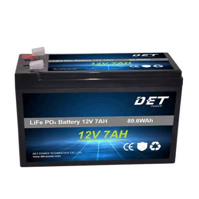 China Solar pack storage 12V 7ah toys battery lifepo4 rechargeable lithium ion batteries for sale