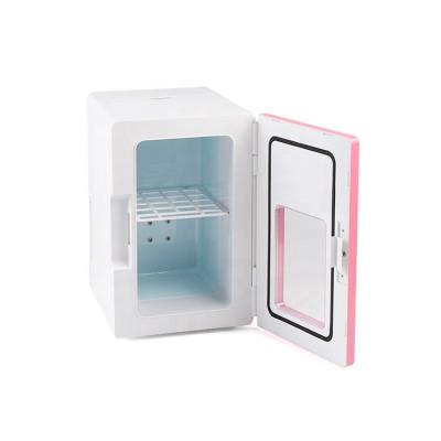 China 13~18â cooling; „ ƒ below room temperature (25â„ƒ) factory sale 8L custom cosmetic refrigerator skin care make up refrigerator cool hot car household compact refrigerators for sale