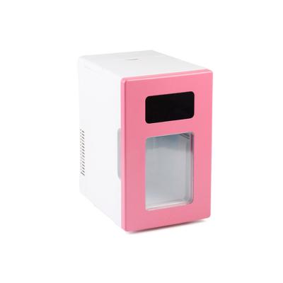 China 13~18â cooling; „ ƒ below room temperature (25â„ƒ) wholesale portable 8L makeup refrigerator DC 12V AC cosmetic refrigerator custom color mini fridge for cosmetic for sale