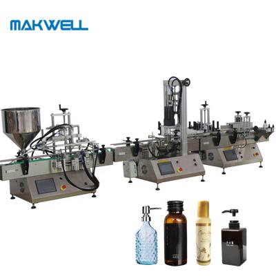 China Factory Price CLOTHING Shampoo Filling Machine Hotel Shampoo Filling And Capping Production Line for sale