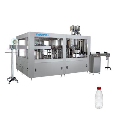 China Full Automatic Complete Pure Food Mineral Water Filling Production Juice Water Filling Machinery MAKWELL for sale