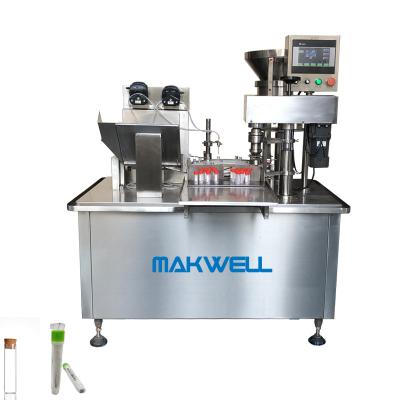 China MAKWELL Food Reagent Filling Machine Automatic Pharmaceutical Testing Filling Liquid Tube Filling Capping Machine for sale