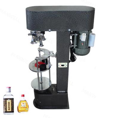 China MAKWELL Desktop Juice Beer Beverage Bottle Metal Chemical Semi Automatic Screw Capping Machine for sale