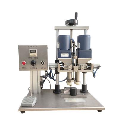 China Chemical Semi Automatic Pet Bottle Plastic Jar Jar Capper Capping Machine for sale