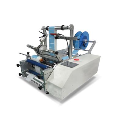 China MAKWELL Semi Automatic Manual Round Labeling Machine Food Round Bottle Labeling Machine for sale