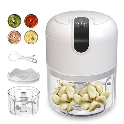 China One-Button Operation Kitchen Food Processor Machine Mini Portable USB Garlic Meat Vegetable Garlic Chopper Electric Chopper for sale