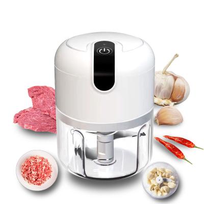 China High Power Cordless Multifunctional Portable Meat Grinder Mini Food Processor One-Button Operation Button USB Electric Garlic Cleaver for sale