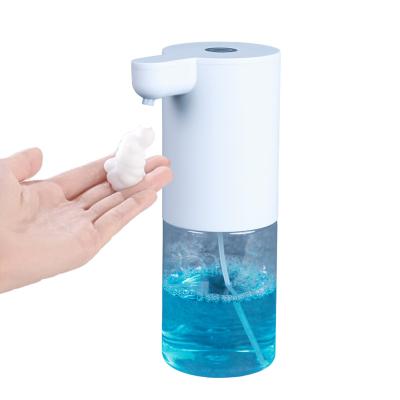 China Automatic Double Soap Dispenser Kitchen USB Infrared Motion Sensor Foam Refill Touchless Liquid Soap Dispenser for sale