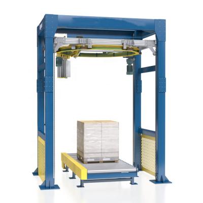 China Vertical Ring Type Food Wrapping Machinee Stretch Wrapping Machine For Goods In Container for sale