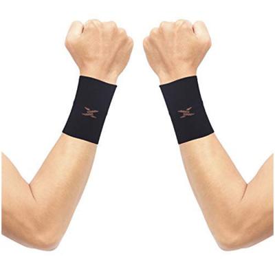 China Performance support Black Copper Color Workout Compression Prevent Injury Tennis Gym Wrist Support Splint Sleeve for sale