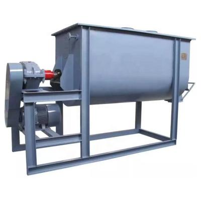 China Building Material Shops 1000kg Per Horizontal Animal Batch Ribbon Feed Mixer for sale