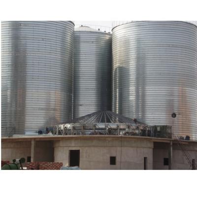 China Flat Product Bottom Galvanized Grain Silos Prices For Sale for sale