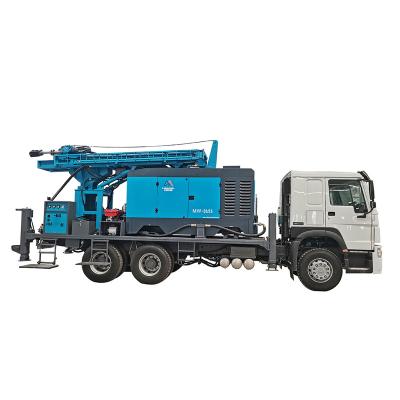 China Truck Water Wells Drill Rig STARS NEW DESIGN Truck Forage Vehicle Price With Air Compressor Hydraulic Trailer Tractor Truck Mounted Water Well drilling rig for sale