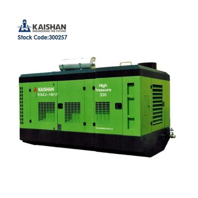 China Kaishan KSZJ Lubricated 30bar Screw High Pressure Diesel Air Compressor For Bottle Line for sale