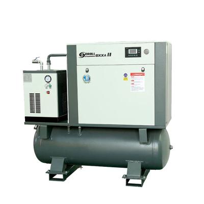 China Lubricated Engine 11kW Air Compressor 200 Liter High Durability Rotary Air Compressor For Laser Cutting for sale