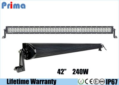 China Barra ligera alto 240W brillante DC 9V - 32V de la fila del coche combinado doble de 42 pulgadas LED en venta