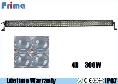 China barra ligera del trabajo de la pulgada LED de la lente 52 de la PC 4D para los vehículos 300W brillante estupendo de 12V 24V en venta