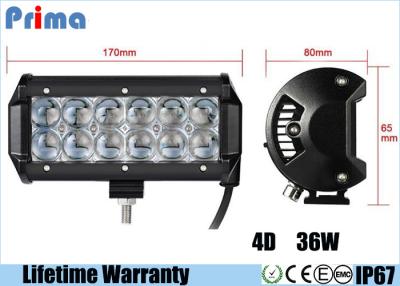 China La pulgada doble 36W de la fila 7 llevó la barra ligera para los coches, barra ligera del jeep 4D LED de IP67 6000K en venta