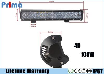 China 4D la lente Off Road barra ligera DC 9V- 32V del coche del Cree LED de 18 pulgadas refresca 6000K blanco en venta