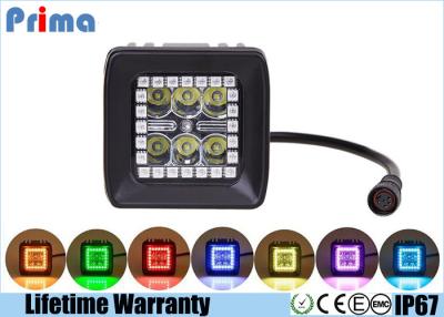 China Remote Halo CREE 18 W Led Work Light IP67 Waterproof Spot / Flood Beam for sale