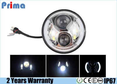 China H4 7 Inch LED Jeep Headlight DRL Halo Angel Eyes High Low / DRL Beam for sale