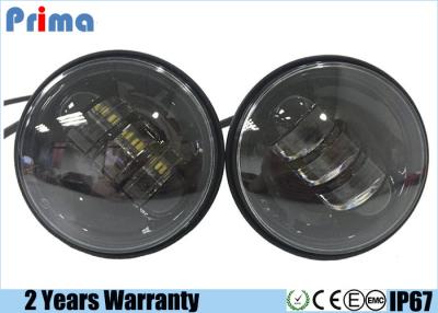 China 4.5 Inch 30W Harley Motorcycle LED Headlights No Halo Ring Waterproof IP67 for sale