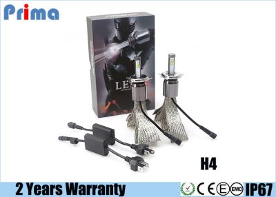 China 60W 7200LM Led Replacement Headlights , High Low H4 Led Car Headlamp Bulbs for sale