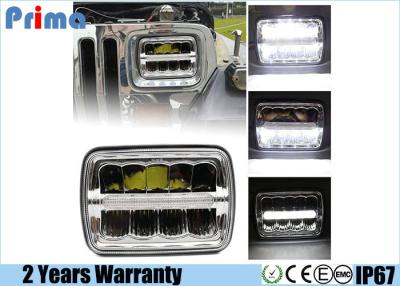 China Scheinwerfer Repalcement 45W Hi/Lo des LED-Scheinwerfer-7X6 Rechteck-LED Strahl DRL für Jeep Wrangler YJ Cherokee XJ tauscht 4x4 zu verkaufen