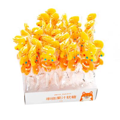 China Natural Kids Animal Octopus Shape Juice Flavor Lollipops Sweets Soft Candy for sale