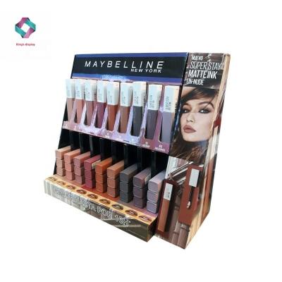 China Professional Steel&Plastic&Wood Acrylic Cosmetic Display Makeup Brushes Floor Rack For Perfume Bottle For Shops Display Rack for sale