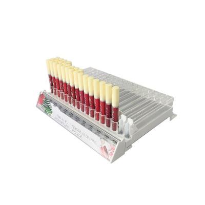 China Lipstick Display Cabinet Open Shelf Makeup Cosmetics Cabinet Mall Cosmetics Retail Store Glass Display Steel&Plastic&Wood Tray for sale