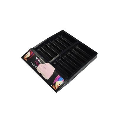 China Vacuum Blister Plastic And Paper Face Cream Lip Gloss Nail Polish Customized Cosmetic Display Tray Can Be Used For for sale