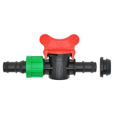 China Plastic Plastic Straight Through Mini Valve For PE Tubing PP Pipe Fitting for sale