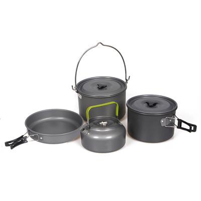 China 16pcs Pan Kettle Set Backpack Outdoor Cooking Lightweight Camping Pots for sale