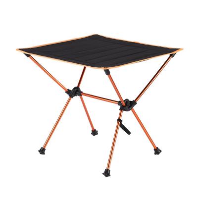 China Portable Camping Table Compact Foldable Oxford Fabric Lightweight Foldable Nylon Top Roll For Outdoor for sale