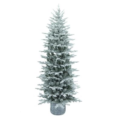 China Eco-Friendly KERVINO Artificial  Christmas tree 180cm PE hybrid high-end Snow  Christmas for sale