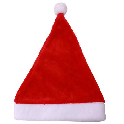 China Eco-Friendly KERVINO  Christmas decorations thickened plush Christmas hats plush Christmas hats for adults and children for sale