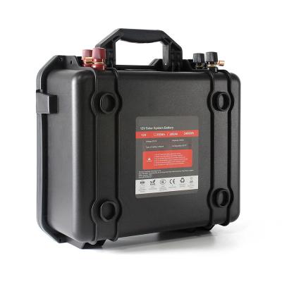 China EU STOCK! Lifepo4 12V 200Ah 3000 times High Rechargeable Battery Pack With BMS 14.6V 20A Charger Battery Pack for sale