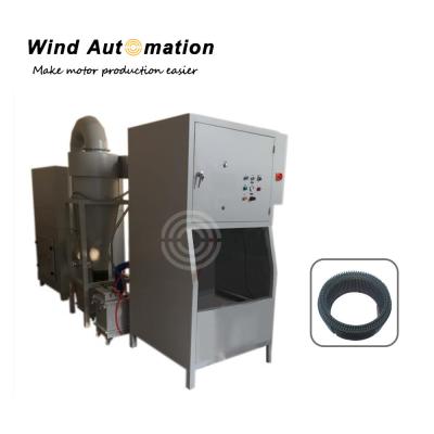 China Middle Size WIND-HDP Hybrid EV Car Motor Stator Coil Conductor Powder Coating Machine for sale