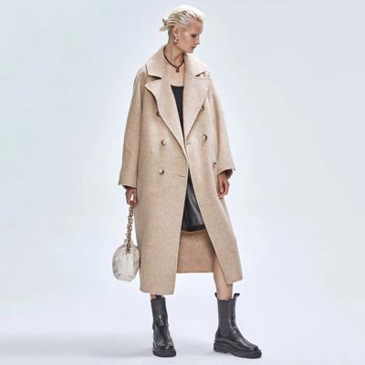 China Wholesale Ladies Jackets Oversize Women's Cashmere Wool Coat Breathable Wool Fabric For Coats for sale