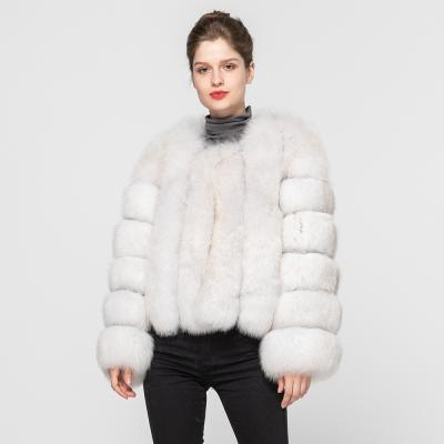 China Real Fur Coat Women Warm Fur Coats High Quality Breathable Soft Fox Real Fur Coat Wholesale for sale