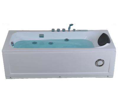 China Factory sale direct acrylic hot simple design Hydromassage style European simple massage bathtub of double skirt side (left skirt) for sale