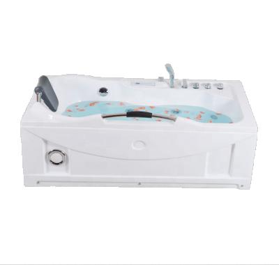 China Hot Sale Cheap Luxury Indoor Hydraulic Massage Jet Acrylic Air Bathroom Skirted Bathtub (Left Skirt) Whirlpool Double Side for sale