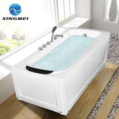 China Free Most Popular Bright Modern Clear Cheap Goods White Small Sit Bathtub With Seat Goods Bathroom Products for sale