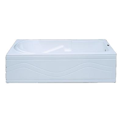 China Free Hot Promotion Modern Clear High Quality Square Standing Skirt 2 Side Apron Cheap Bathtub for sale