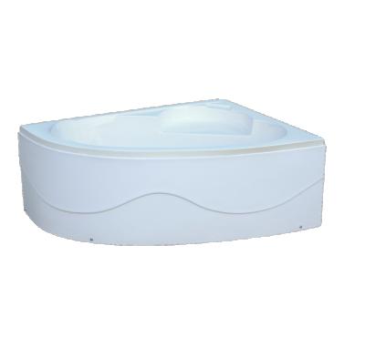 China Hot Selling Acrylic And Cheap Selling Simple Design Japanese Pure White Apron Freestanding Corner Bathtub for sale