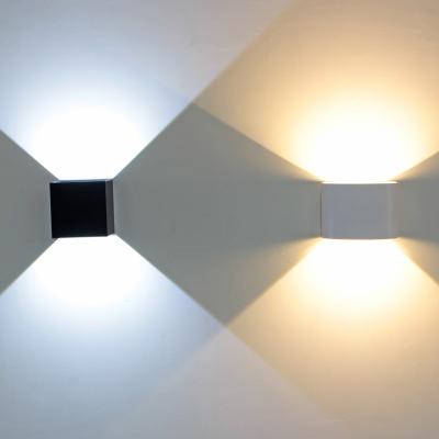 China Modern LED Square Round Wall Lamp Indoor Outdoor Waterproof Adjustable LED Wall Light For Hotel Aisle for sale