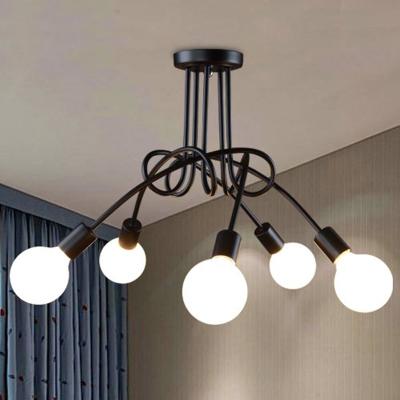 China Kids Room Chandelier Dome Light 3/5 Heads Nordic Ceiling Chandelier Lamp Modern Hot Sale Fashion Design for sale