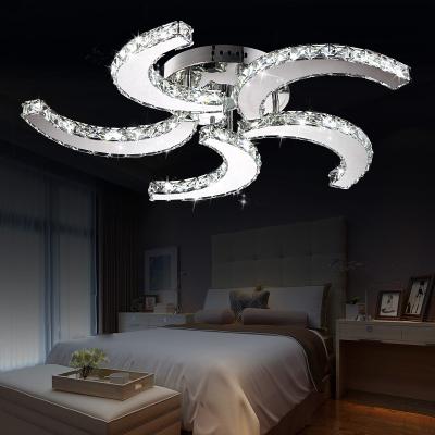 China Modern Home Lighting Led Nordic Crystal Lights Luxury Modern Bedroom Ceiling Chandeliers Lamps Lamparas De Techo Living for sale