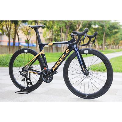 China 22 Speed Carbon Road Bike With 700*25C Tire And Disc Brake 31.8*420 Carbon Handlebar for sale